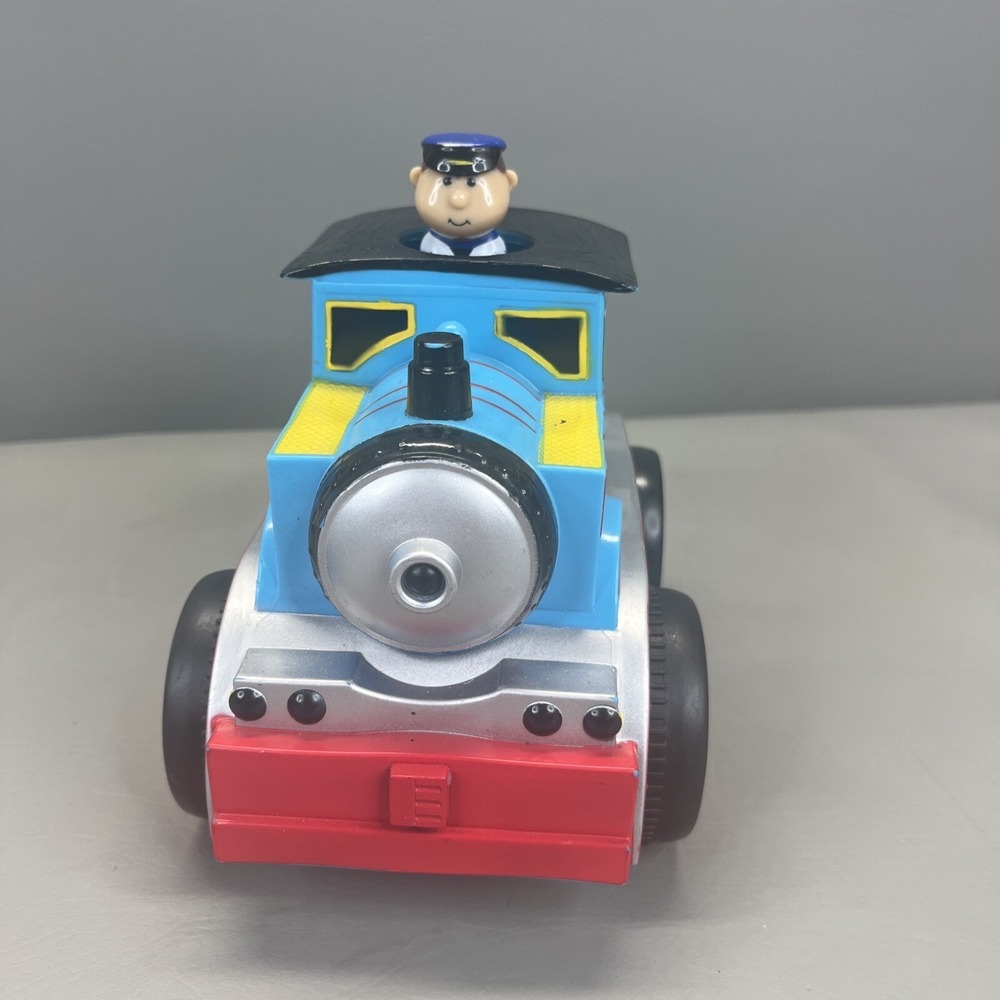 Kid Galaxy Friction Powered Train Moving Conductor Toy Thomas
